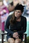 Kate Middleton showing royal upskirt at Queen Elizabeth II's